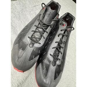 Bontrager Podium cycling shoes. “Stealth” Sz 14 Black With Red - Cycling